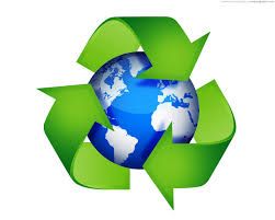 Recycling globe symbol — environmental sustainability